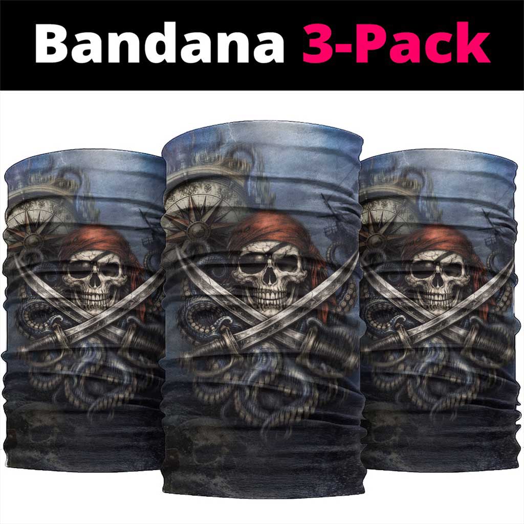 Pirates Skull Neck Gaiter Kraken Sea Monster Tentacles Deep Legend