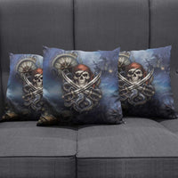Pirates Skull Pillow Cover Kraken Sea Monster Tentacles Deep Legend