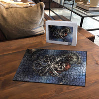 Pirates Skull Puzzle Kraken Sea Monster Tentacles Deep Legend