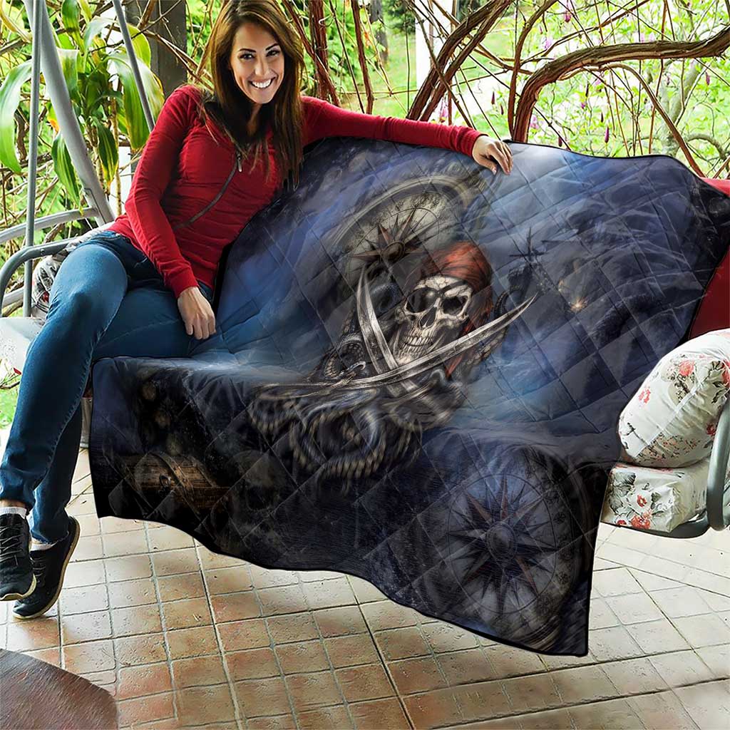 Pirates Skull Quilt Kraken Sea Monster Tentacles Deep Legend