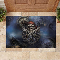 Pirates Skull Rubber Doormat Kraken Sea Monster Tentacles Deep Legend