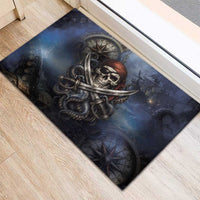 Pirates Skull Rubber Doormat Kraken Sea Monster Tentacles Deep Legend
