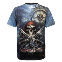 Pirates Skull Rugby Jersey Kraken Sea Monster Tentacles Deep Legend