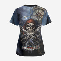 Pirates Skull Scrub Top Kraken Sea Monster Tentacles Deep Legend