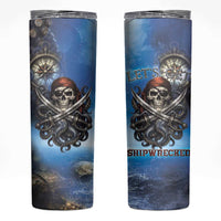 Pirates Skull Skinny Tumbler Kraken Sea Monster Tentacles Deep Legend