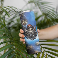 Pirates Skull Skinny Tumbler Kraken Sea Monster Tentacles Deep Legend