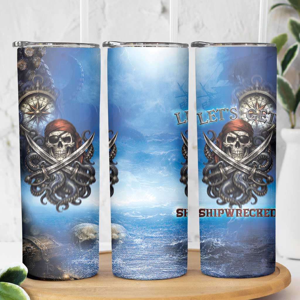 Pirates Skull Skinny Tumbler Kraken Sea Monster Tentacles Deep Legend