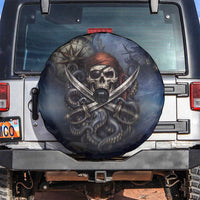 Pirates Skull Spare Tire Cover Kraken Sea Monster Tentacles Deep Legend