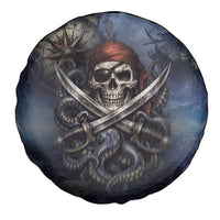 Pirates Skull Spare Tire Cover Kraken Sea Monster Tentacles Deep Legend