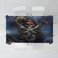 Pirates Skull Tablecloth Kraken Sea Monster Tentacles Deep Legend