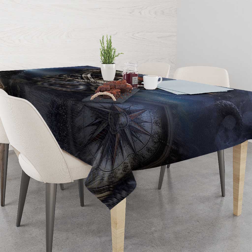 Pirates Skull Tablecloth Kraken Sea Monster Tentacles Deep Legend
