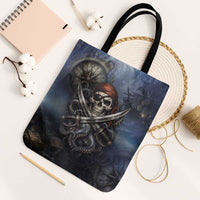 Pirates Skull Tote Bag Kraken Sea Monster Tentacles Deep Legend