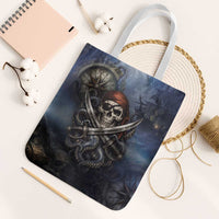 Pirates Skull Tote Bag Kraken Sea Monster Tentacles Deep Legend