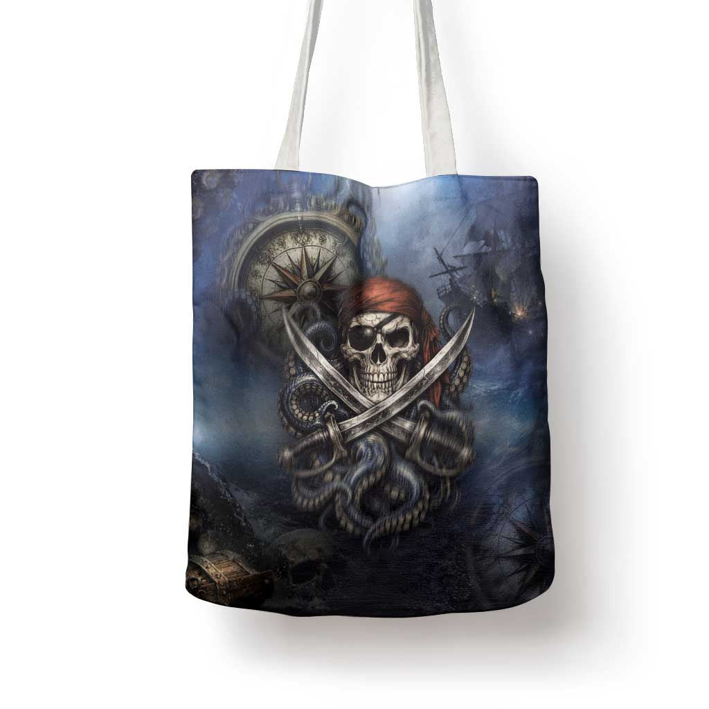 Pirates Skull Tote Bag Kraken Sea Monster Tentacles Deep Legend