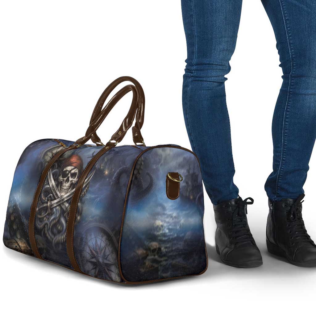 Pirates Skull Travel Bag Kraken Sea Monster Tentacles Deep Legend