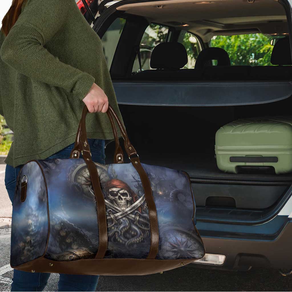 Pirates Skull Travel Bag Kraken Sea Monster Tentacles Deep Legend