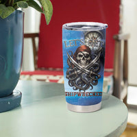 Pirates Skull Tumbler Cup Kraken Sea Monster Tentacles Deep Legend
