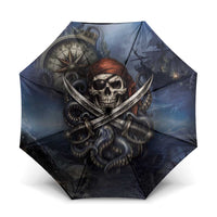 Pirates Skull Umbrella Kraken Sea Monster Tentacles Deep Legend