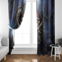 Pirates Skull Window Curtain Kraken Sea Monster Tentacles Deep Legend