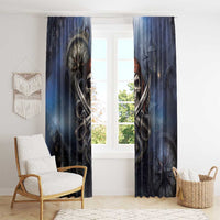Pirates Skull Window Curtain Kraken Sea Monster Tentacles Deep Legend