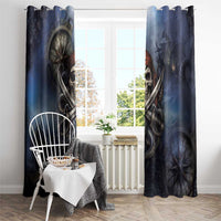 Pirates Skull Window Curtain Kraken Sea Monster Tentacles Deep Legend