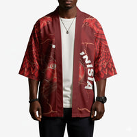 Custom Tunisia Football Kimono Eagle Cracked Texture Athletic