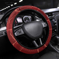 Tunisia Football Steering Wheel Cover Eagle Cracked Texture Athletic