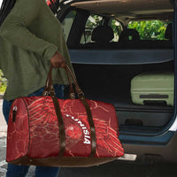 Tunisia Football Travel Bag Eagle Cracked Texture Athletic