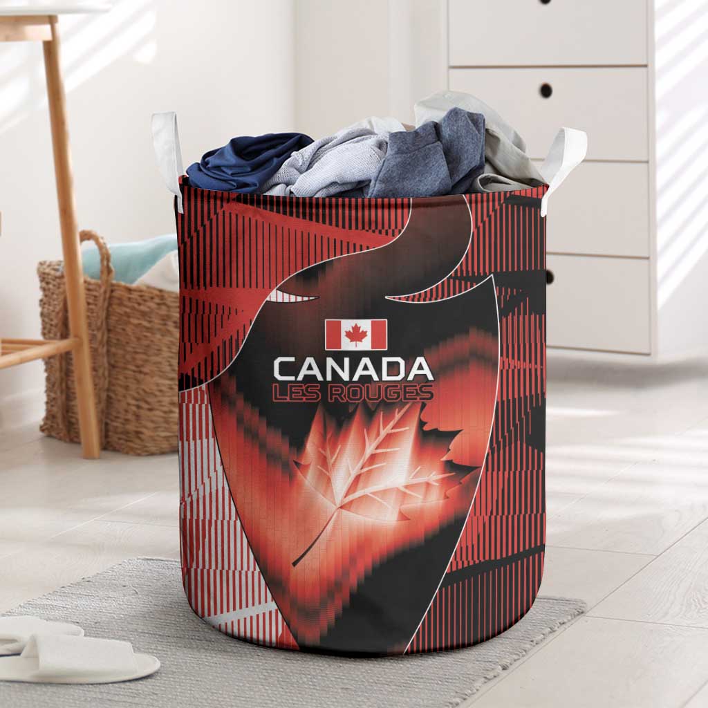 Canada Football Laundry Basket Visual Line Abstract Maple Leaf