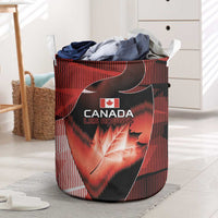 Canada Football Laundry Basket Visual Line Abstract Maple Leaf