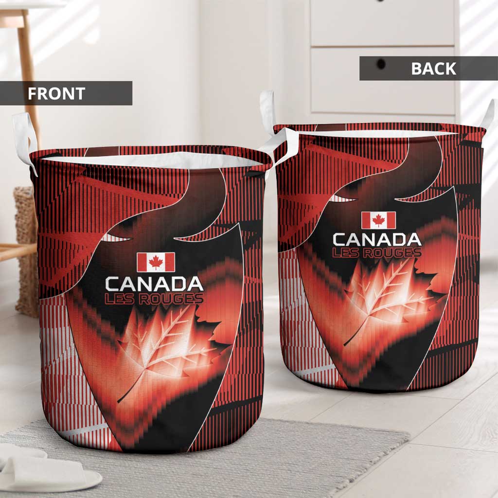 Canada Football Laundry Basket Visual Line Abstract Maple Leaf