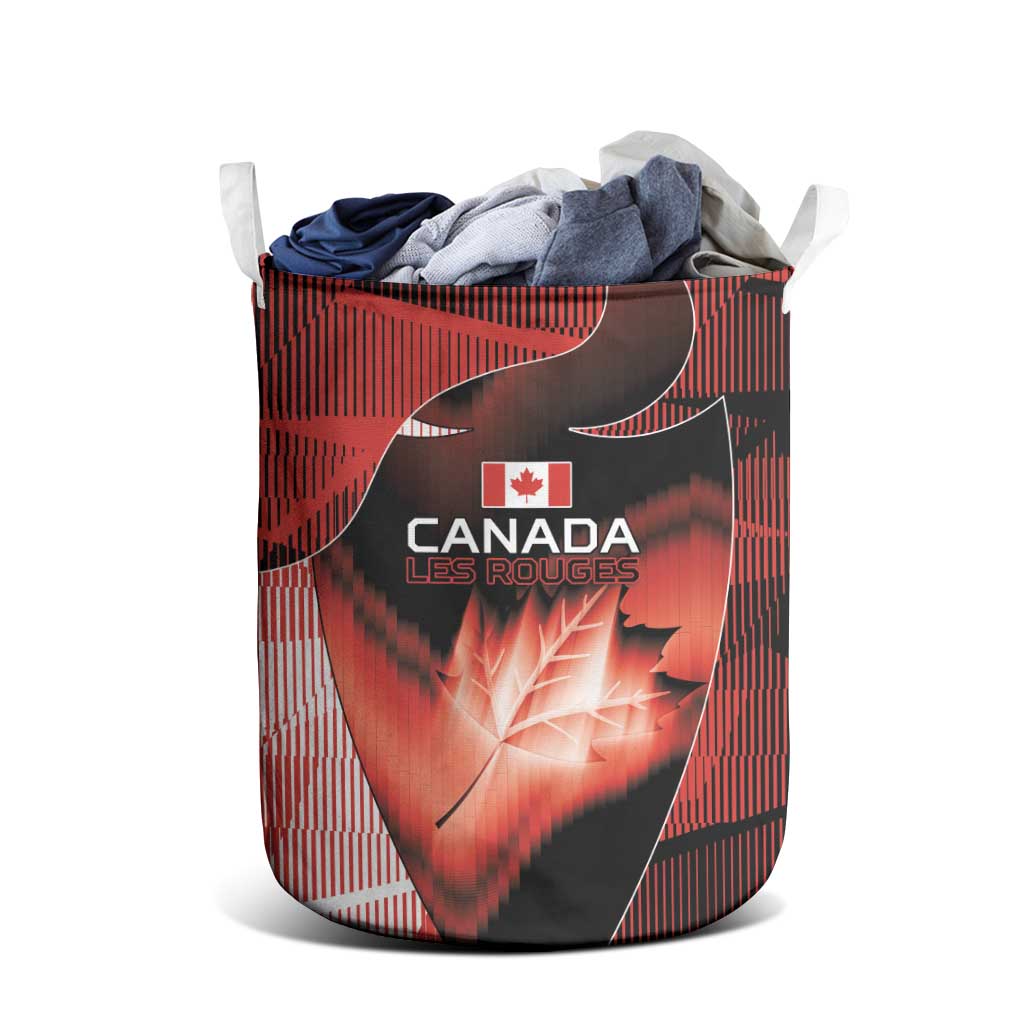 Canada Football Laundry Basket Visual Line Abstract Maple Leaf