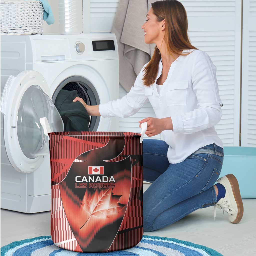 Canada Football Laundry Basket Visual Line Abstract Maple Leaf