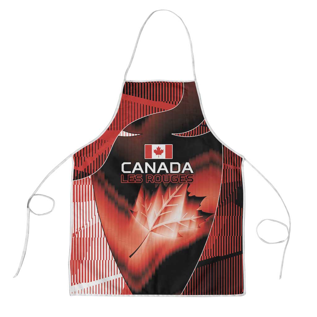 Canada Football Apron Visual Line Abstract Maple Leaf