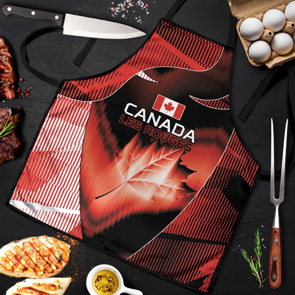 Canada Football Apron Visual Line Abstract Maple Leaf