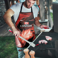 Canada Football Apron Visual Line Abstract Maple Leaf