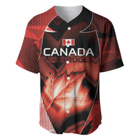 Custom Canada Football Baseball Jersey Visual Line Abstract Maple Leaf