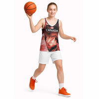 Custom Canada Football Basketball Jersey Visual Line Abstract Maple Leaf