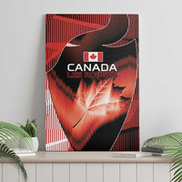 Canada Football Canvas Wall Art Visual Line Abstract Maple Leaf