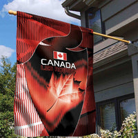 Canada Football Garden Flag Visual Line Abstract Maple Leaf