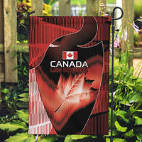 Canada Football Garden Flag Visual Line Abstract Maple Leaf