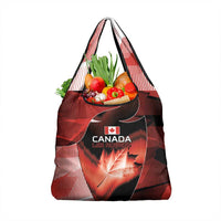Canada Football Grocery Bag Visual Line Abstract Maple Leaf