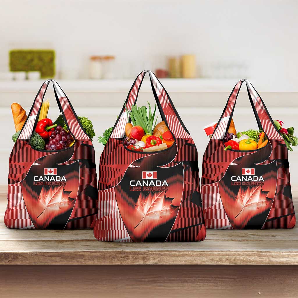 Canada Football Grocery Bag Visual Line Abstract Maple Leaf