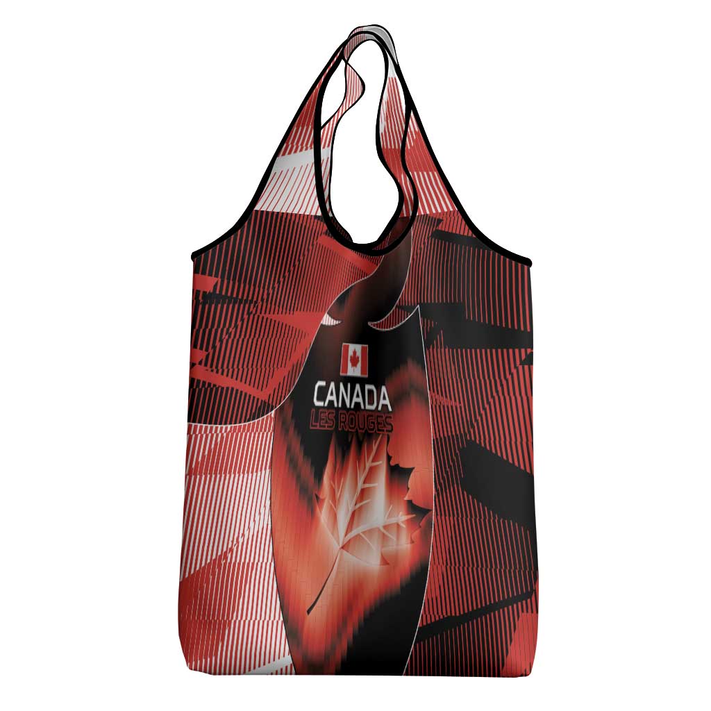 Canada Football Grocery Bag Visual Line Abstract Maple Leaf