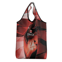 Canada Football Grocery Bag Visual Line Abstract Maple Leaf