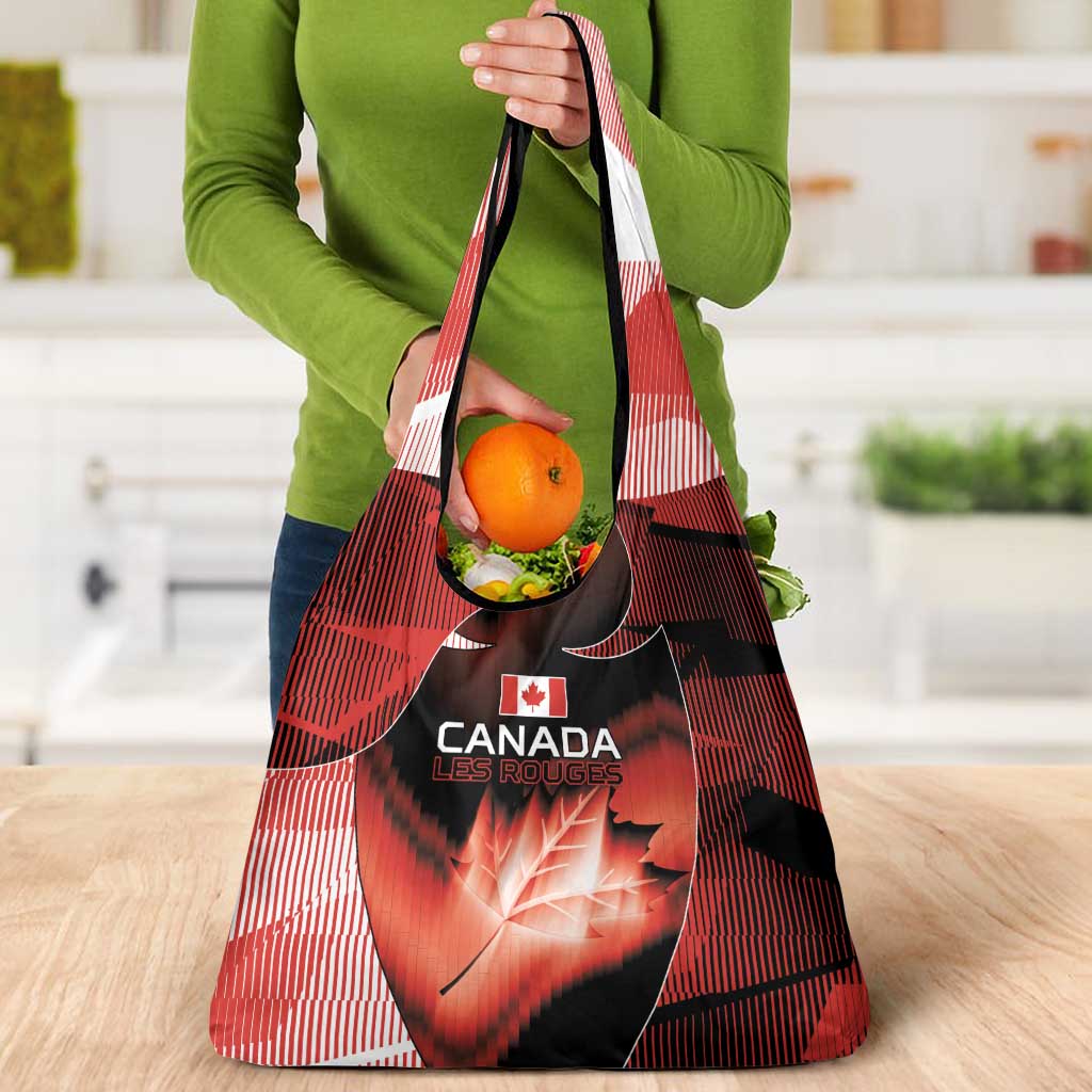 Canada Football Grocery Bag Visual Line Abstract Maple Leaf