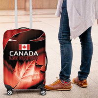 Canada Football Luggage Cover Visual Line Abstract Maple Leaf