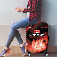Canada Football Luggage Cover Visual Line Abstract Maple Leaf
