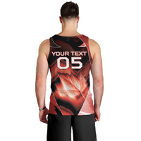 Custom Canada Football Men Tank Top Visual Line Abstract Maple Leaf