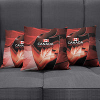 Canada Football Pillow Cover Visual Line Abstract Maple Leaf